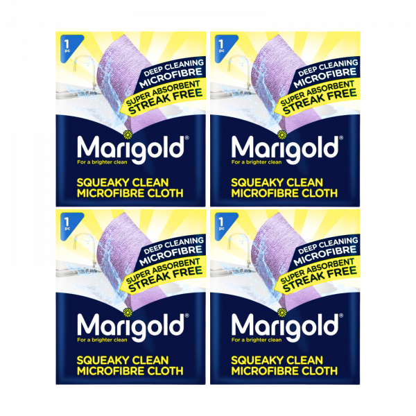 4X Marigold Squeaky clean microfibre cloth