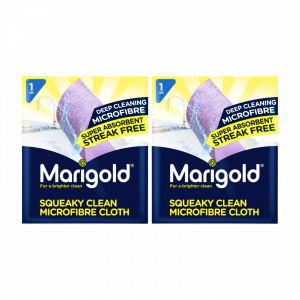 2X Marigold Squeaky clean microfibre cloth