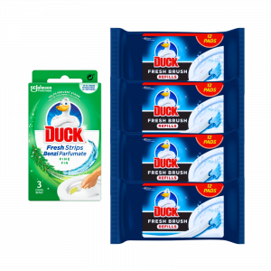 5X Duck Fresh Brush Refills And Duck Pine Fresh Strips