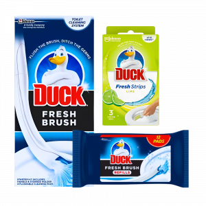 3X Bundle Duck Fresh Brush, Fresh Brush Refills And Duck Lime Fresh Strips