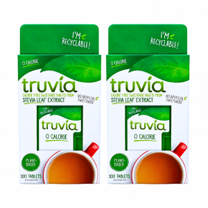 2X Truvia Calorie Free Sweetener tablets from Stevia Leaf Extract 100 tablets
