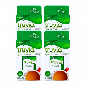 4X Truvia Calorie Free Sweetener tablets from Stevia Leaf Extract 100 tablets