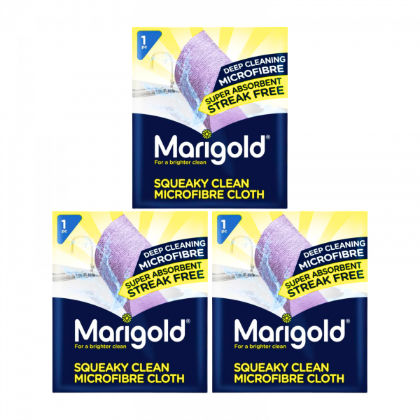 3X Marigold Squeaky clean microfibre cloth