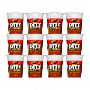 12X King Pot Noodles Beef & Tomato Flavour 90g