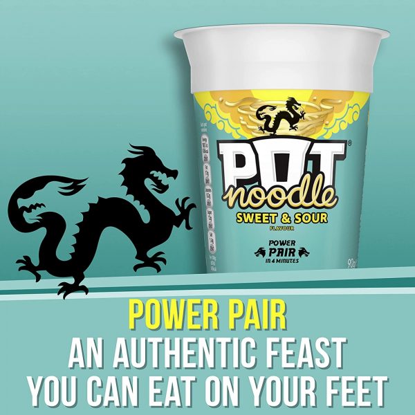 12X King Pot Noodles Chicken & Mushroom, Doner Kebab, Bombay Bad Boy And Sweet & Sour Flavour 90g - Image 4