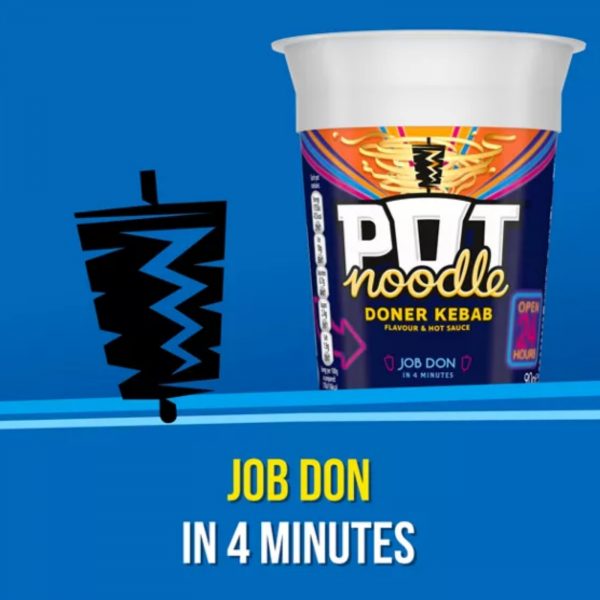 12X King Pot Noodles Chicken & Mushroom, Doner Kebab, Bombay Bad Boy And Sweet & Sour Flavour 90g - Image 2