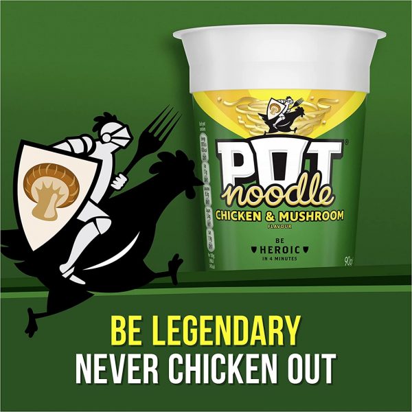12X King Pot Noodles Chicken & Mushroom, Beef & Tomato And Original Curry Flavour 114g - Image 2