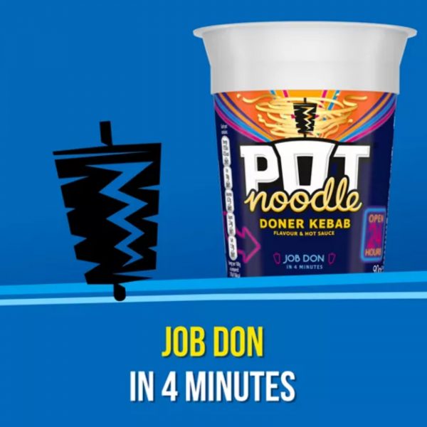 12X King Pot Noodles Chicken & Mushroom, Doner Kebab And Bombay Bad Boy Flavour 90g - Image 3