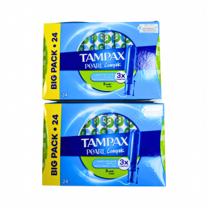 2X Tampax Pearl Complete Super 3x Comfort 24 pk - 48 in total