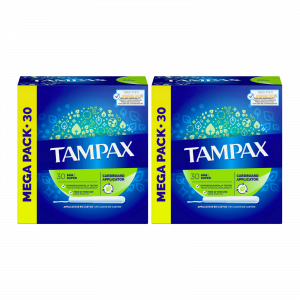 2X Tampax Mega Pack Super 30 pk - 60 in total