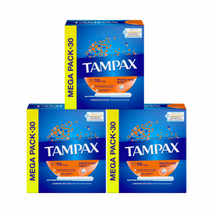 3X Tampax Super Plus Mega Pack 30 pk - 90 in total