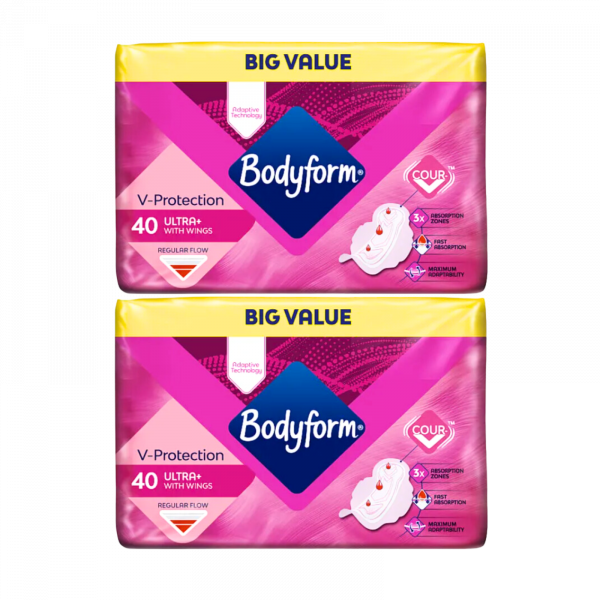 2X Bodyform V-protection Ultra with Wings Sanitary Pads
