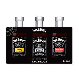 3X Jack Daniels Sweet & Spicey, Original And Honey BBQ Sauce