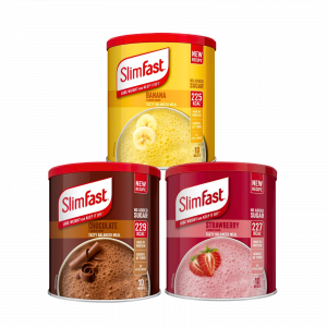 3X Slimfast Meal Replacement Banana, Strawberry And Chocolate