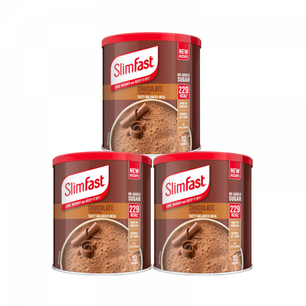 3X Slimfast Meal Replacement Shake Powder Chocolate
