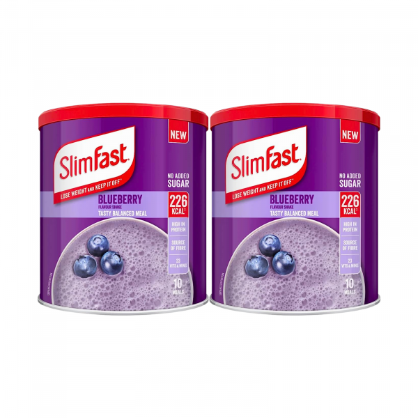 2X Slimfast BlueBerry Meal Replacement Powder
