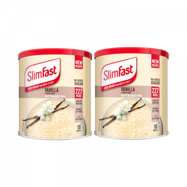 2X Slimfast Meal Replacement Vanilla Meal Shake Powder