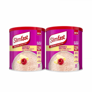 2X Slimfast Meal Replacement Raspberry & White Chocolate Shake Powder