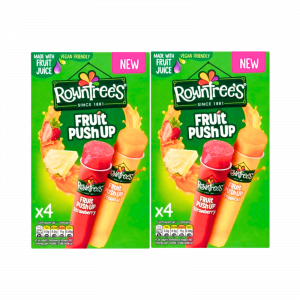 Rowntrees Fruit Push Ups Strawberry & Tropical 4 pk - 8 pk in total