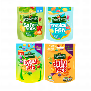 4X Rowntrees Safari Mix, Tropical Fish, Jelly Tots & Tropical Tots