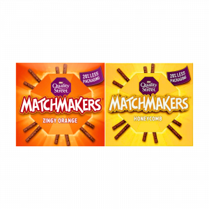 2X Matchmakers Zingy Orange & Honeycomb Chocolate Sticks