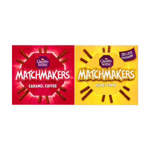 2X Matchmakers Caramel Coffee & Honeycomb Chocolate Sticks