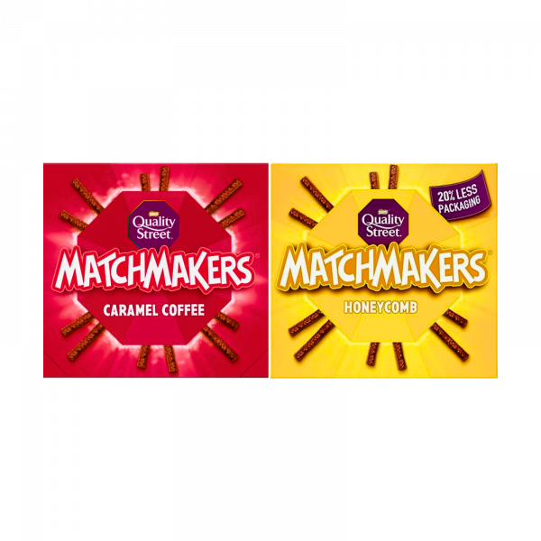2X Matchmakers Caramel Coffee & Honeycomb Chocolate Sticks