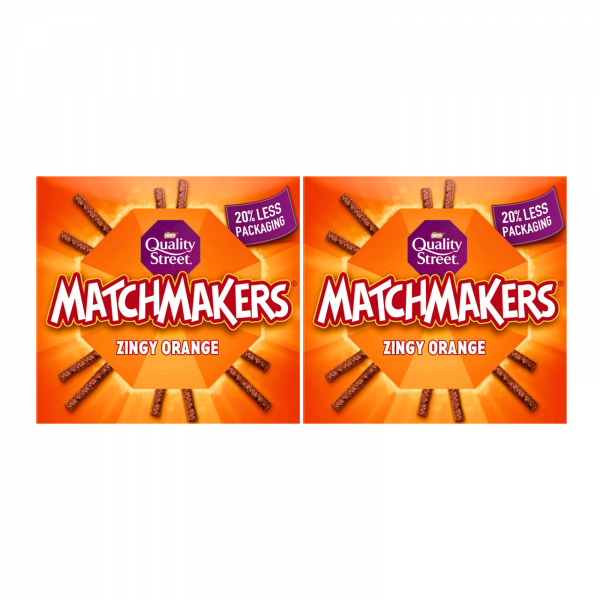 2X Matchmakers Zingy Orange Chocolate Sticks