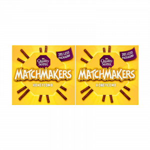 2X Matchmakers Honeycomb Flavoured Chocolate Sticks