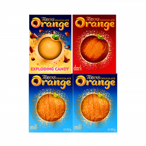 4X Terry's Chocolate Orange Milk, Dark Chocolate And Exploding Candy Flavour