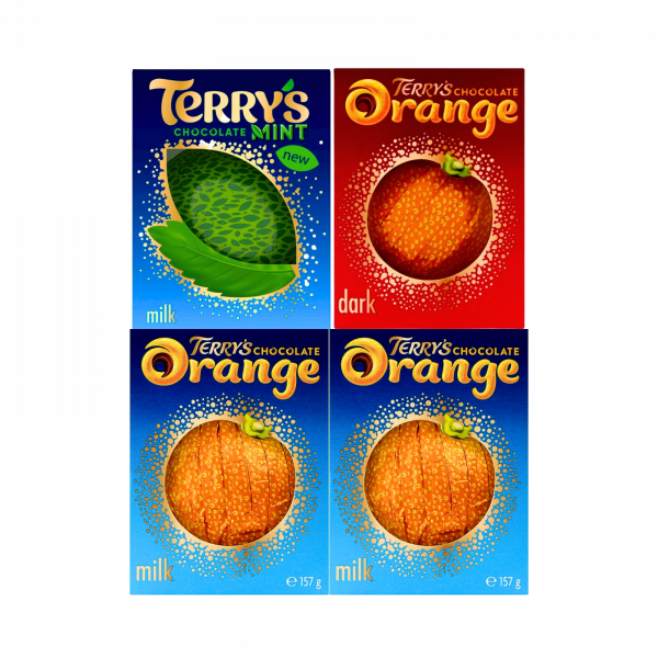 4X Terry's Chocolate Orange Milk, Dark chocolate And Mint Chocolate Flavour