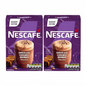 2X Nescafe Chocolate Caramel Brownie Falvoured Coffee