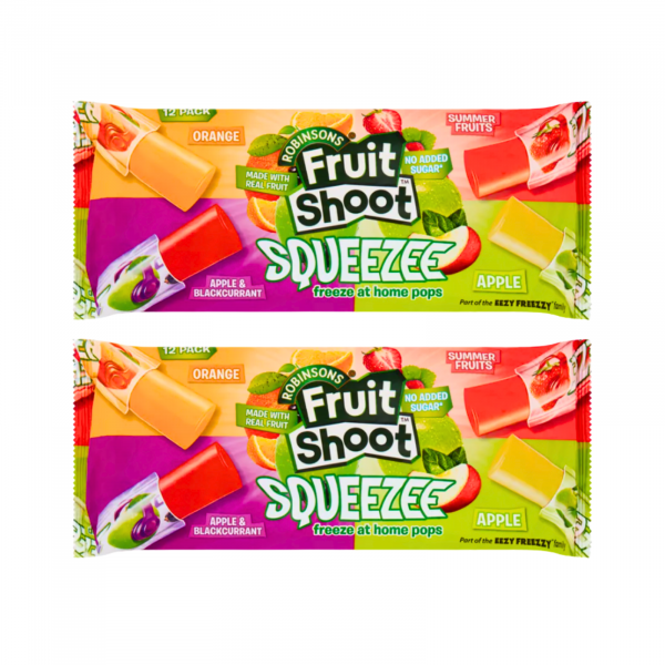 2X Robinsons Fruit Shoot Squeeze Freeze Pops