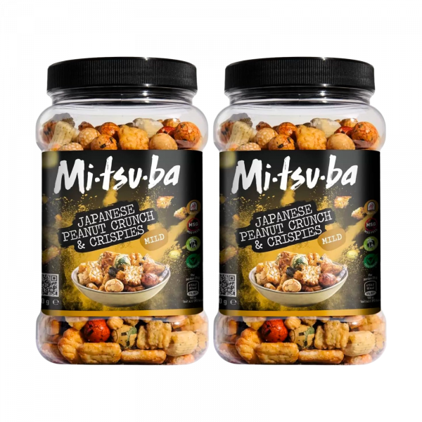 2X Mitsuba Japanese Peanut Crunch & Crispies Mild 650g
