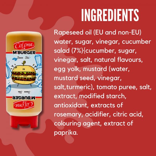 2X Colona M'Burger Sauce Made in Belgium - Image 2