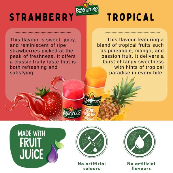 Rowntrees Fruit Push Ups Strawberry & Tropical 4 pk - 8 pk in total - Image 3