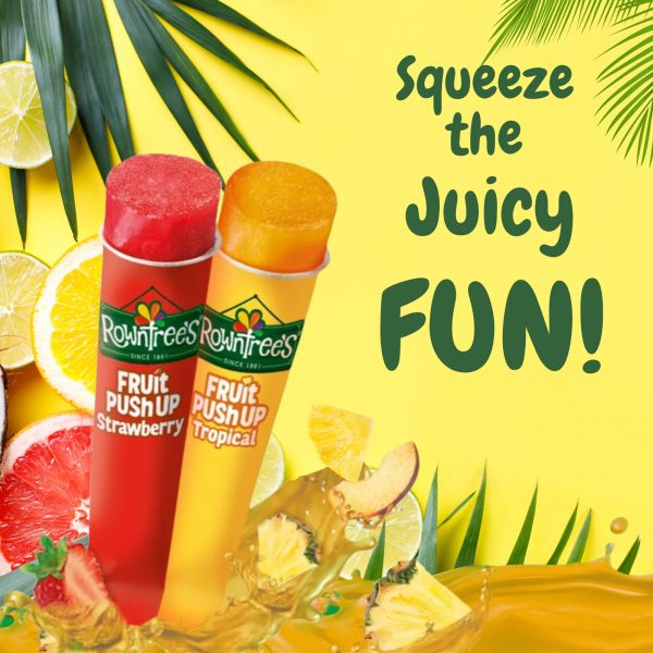 Rowntrees Fruit Push Ups Strawberry & Tropical 4 pk - 8 pk in total - Image 4