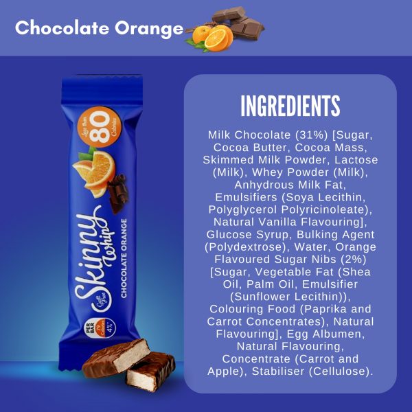 Skinny Bars Coconut, Chocolate Orange, Toffee - Image 3
