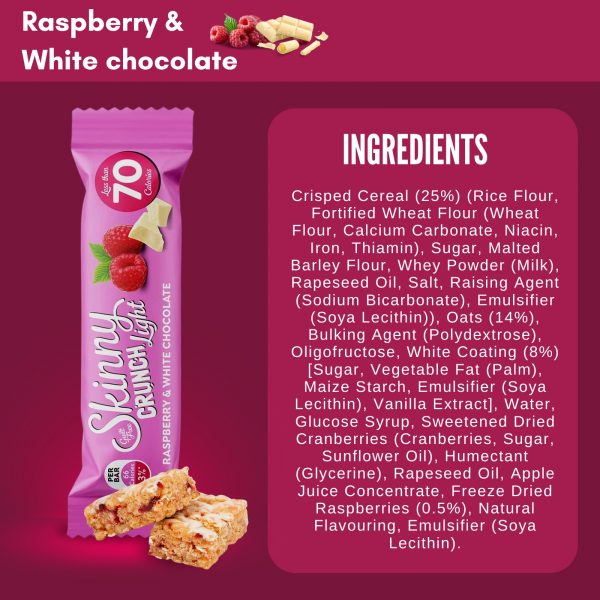 Skinny Bars Raspberry, Peanut Butter & Salted Caramel - Image 4