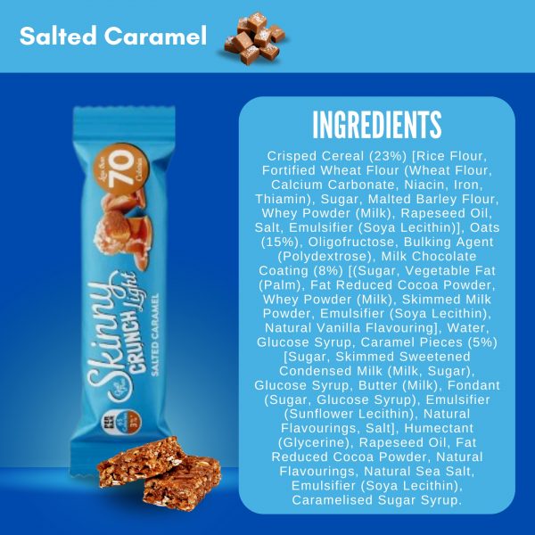 Skinny Bars Raspberry, Peanut Butter & Salted Caramel - Image 2