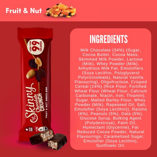 Skinny Bars Chocolate Fudge, Double Chocolate & Fruit & Nut - Image 4