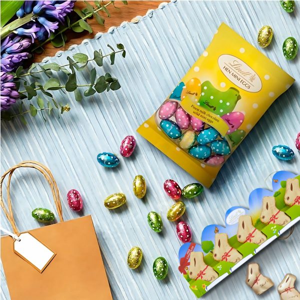 2X Lindt Hen Mini Eggs And Lindt Milk Chocolate Bunny Collection - Image 4