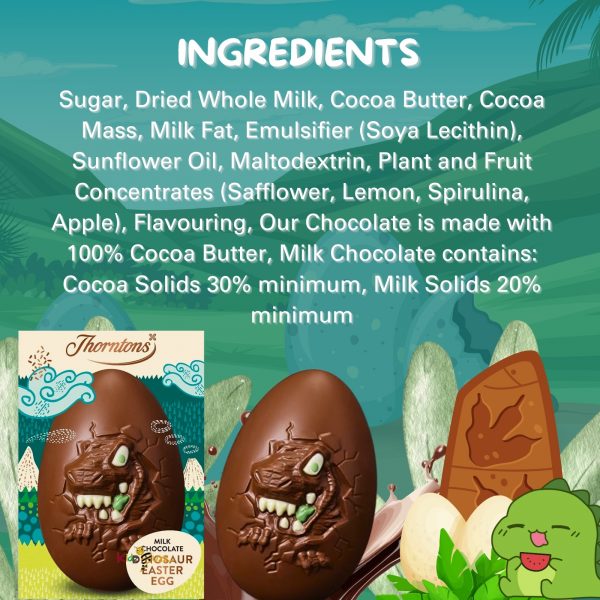 2X Thornton's Unicorn And Dinosaur Easter Chocolate Egg - Image 3
