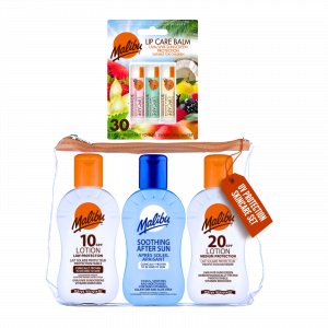 3X Malibu Suncare summer set And 3X Malibu Lip Care Balm SPF 30 Bundle