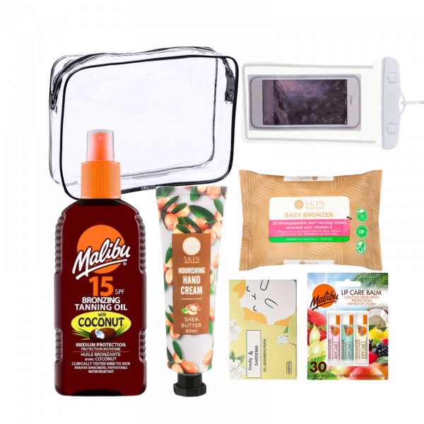 Summer Set Bundles with Transparent Travel Bag