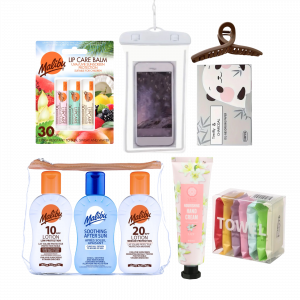 Summer Set Bundles with Transparent Travel Bag