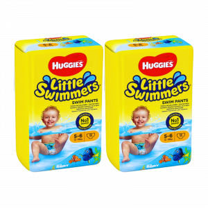 2X Huggies Little Swimmers Swim Pants 5-6