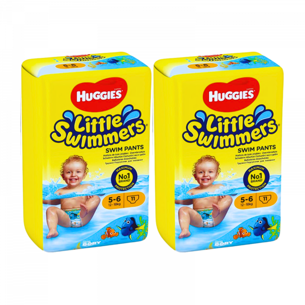 2X Huggies Little Swimmers Swim Pants 5-6