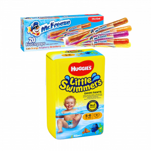 2X Huggies Little Swimmers Swim Pants 5-6 And Mr. Freeze Assorted pops 20pk