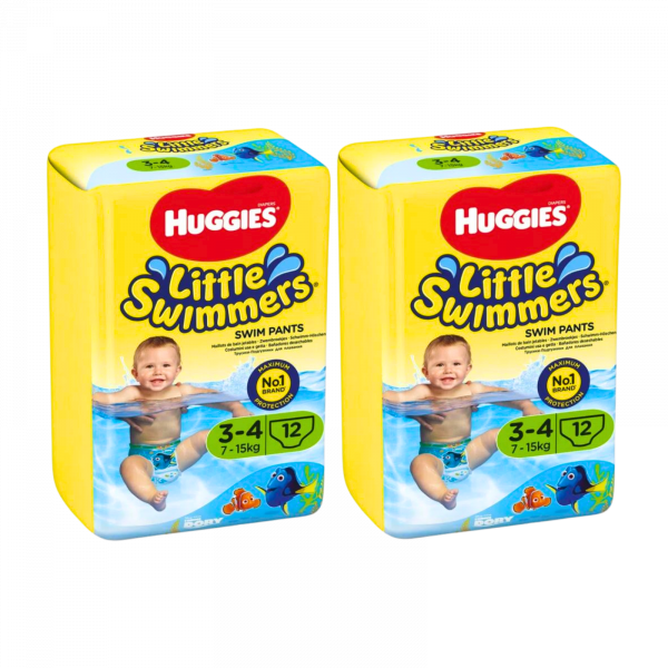 2X Huggies Little Swimmers Swim Pants 3-4